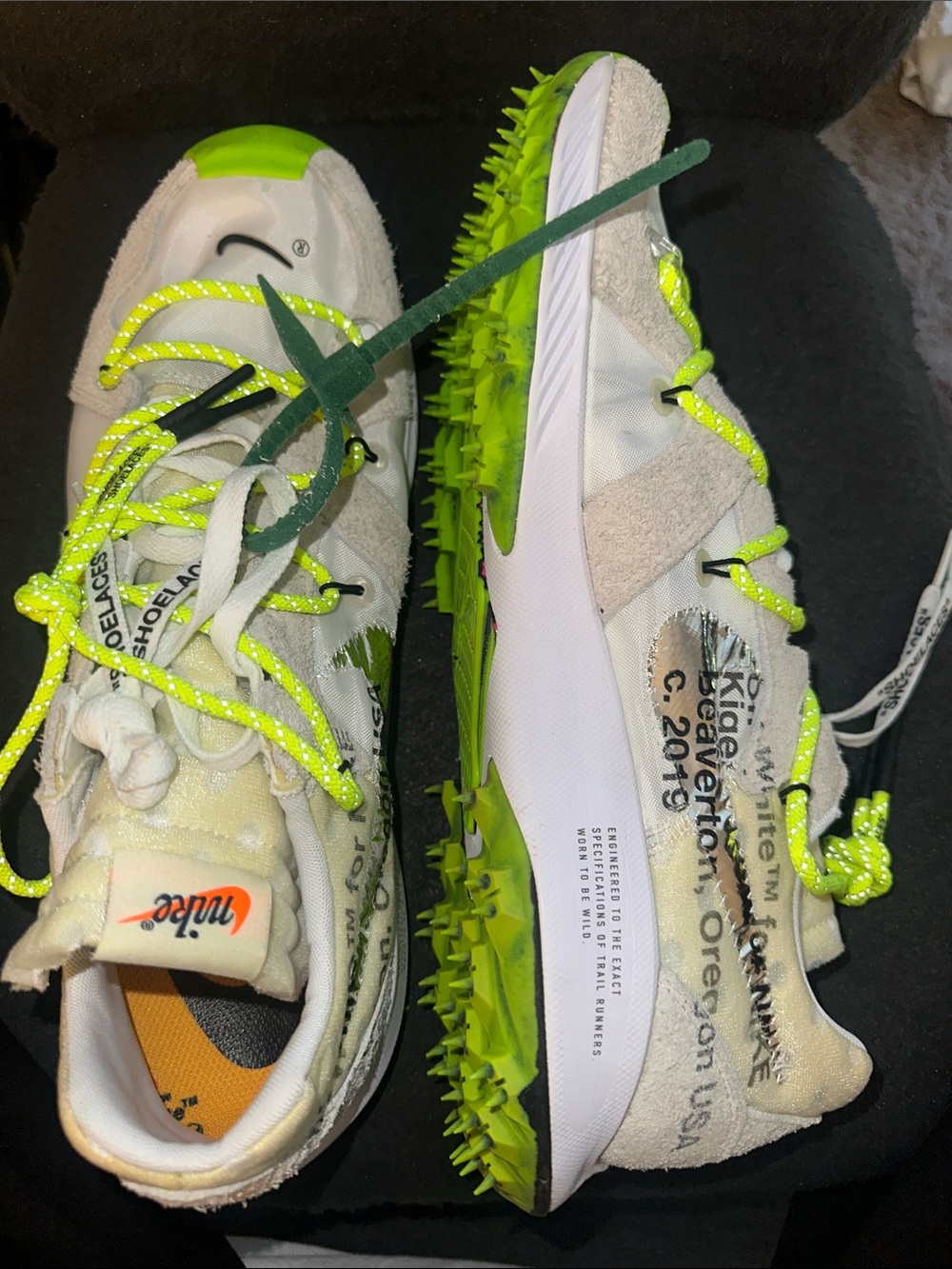 Nike x Off-White Vapor Street Tour Yellow Volt Women’s 15.5 Men’s 14 NWOB
